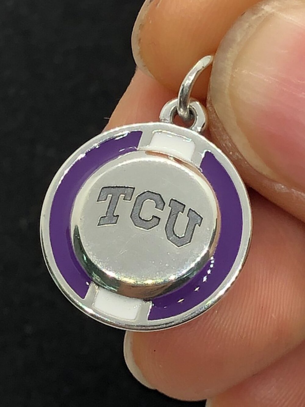 James Avery Enamel Texas Christian University School Spirit Charm